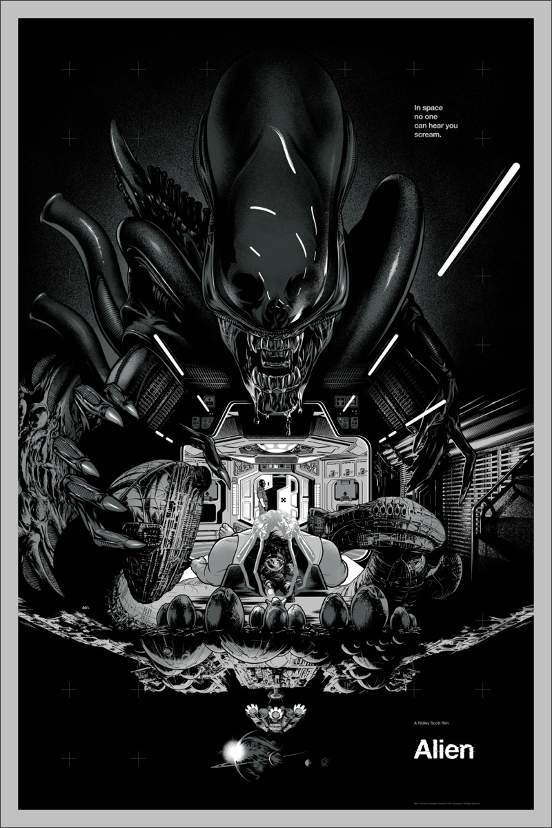 geek-art:  Geek-Art.net Gorgeous art show at Mondo by Martin Ansin and Kevin Tong !