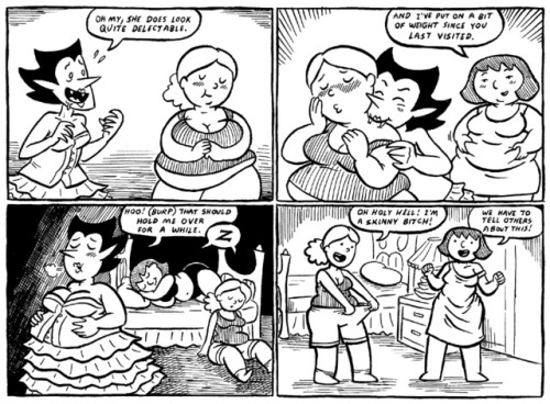 beccassweettooth: self-indulgent-sinner: poundforpoundcake: Vampire! Drew this comic a while back fo