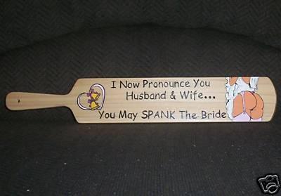 spankmebare:This would make a wonderful wedding gift, don’t you think?  lolEvery husband should be p