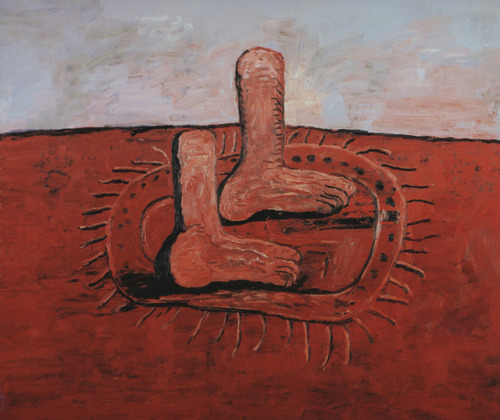 transoptic:Philip Guston, Feet on Rug. 1978.