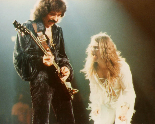 Black Sabbath: Tony Iommi and Ozzy Osbourne (who’s looking a little Diamond Dave, no?)