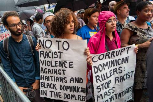 windadeptlives:  fuckyeahmarxismleninism:  New York City: Black Lives Matter in the Dominican Republic protest, June 15, 2015.Photos by Tony Savino  I see you fogo-av!