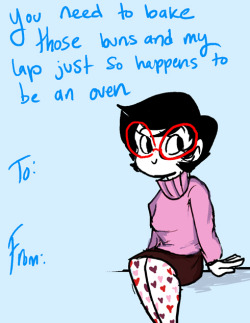 tinkerlu:  EVERYONE WAS DOING CUTE VALENTINES SO I WANTED TO DO SOME AND I TRIED TO MAKE UP MY OWN SAYINGS AND I’M JUST 