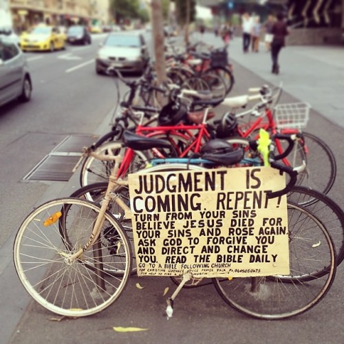iluvbikes: - - judgement is coming? - - - show the world your cool bike? tag #iluvbikesdotcom NOW!