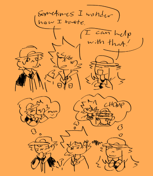 alliellama:i was gonna clean up and colour in the first one but i Didn&rsquo;t
