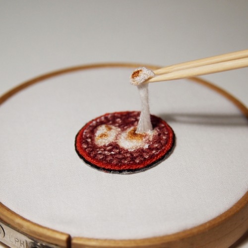 sosuperawesome: Embroidery Art by Ipnot on Instagram 