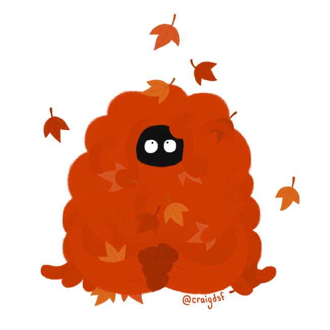 craigdsf:  I drew an autumnal Tangrowth for tootsoup&rsquo;s Fall Pokemon collab