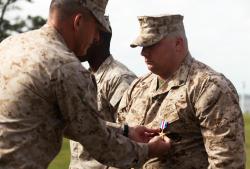 semperannoying:  Nation’s third-highest honor bestowed upon brave Marine Wounded warrior Marine receives the Silver Star for carrying an injured comrade more than 300 meters to a medevac while taking heavy fire. “If I knew the outcome was losing my