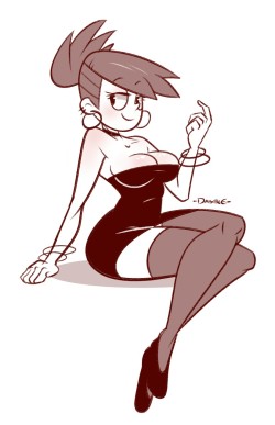 Chill8Ter:  Ironbloodaika:  Dabble-Too:  Obligatory Drawing Of Frankie In Her Dress.