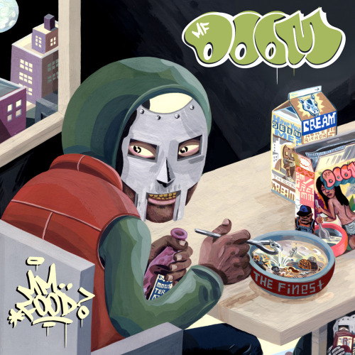 rappcats:  MF DOOM - MM FOOD (Rhymesayers, 2004). Produced by Doom the Metal Fingered Villain, Count Bass D, Madlib, PNS. Cover by Jason Jagel & Jeff Jank.