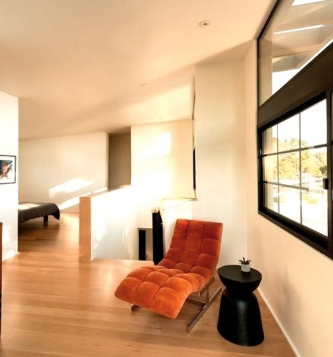Large - Midcentury SunroomSunroom - Large 1960s Light Wood Floor And Yellow Floor Sunroom Idea With No