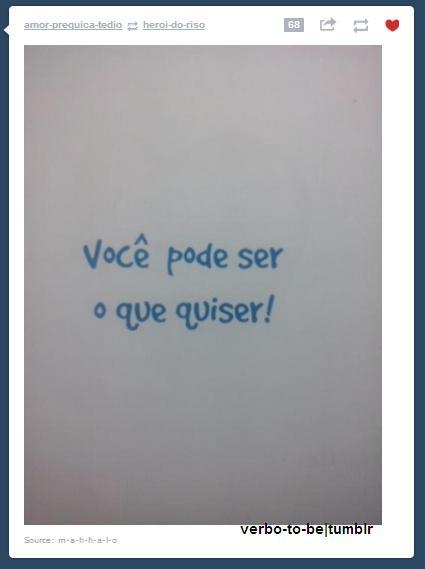 verbo-to-be:  Um oferecimento:  