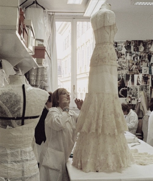 “ The creation of a dress presented in the Valentino Haute Couture Collection for Spring/Summer 2011.
”