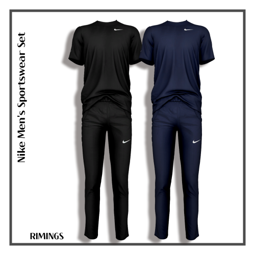  [RIMINGS] Nike Men’s Sportswear Set - FULL BODY- NEW MESH- ALL LODS- NORMAL MAP- 10 SWATCHES-