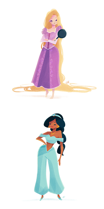 chachachabela:Hi! I want to show you a personal project :) Disney Princess.You can follow me on Instagram  :)BehanceThank You <3