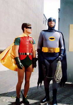 vintagegal:  Burt Ward and Adam West as Batman