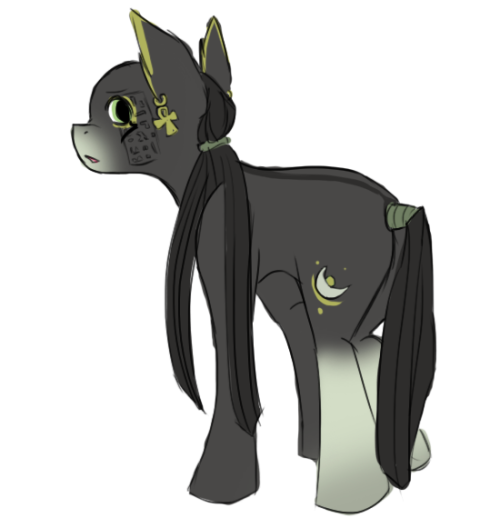 ariasune:  Ishtar Ponies are now finished, presenting Nightlight, Grave Words and Settle Sand.  Whilst Grave and Settle have arabian style tails, Nightlight has to tie his tail that way. Settle has a cropped tail because of tradition.