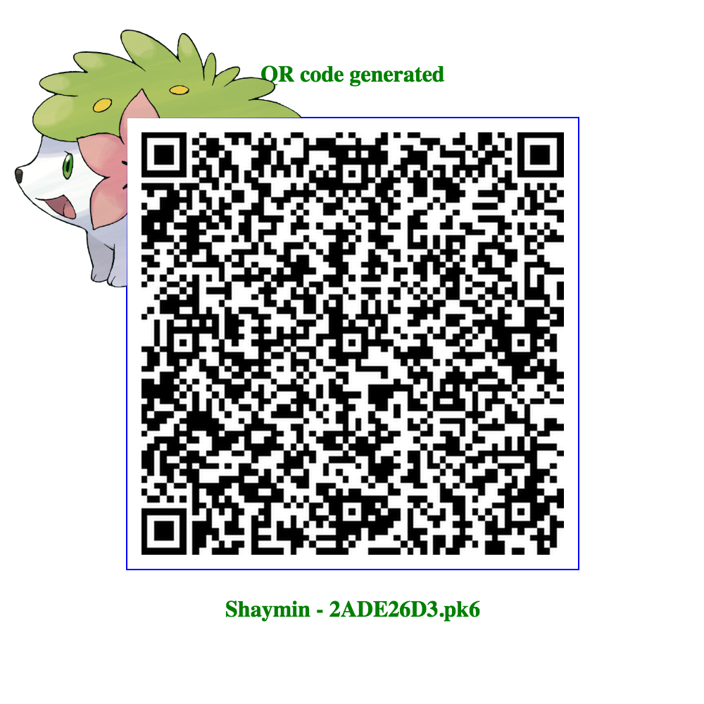 It S Me Qr Codes For Keldeo Shaymin Meloetta Genesect