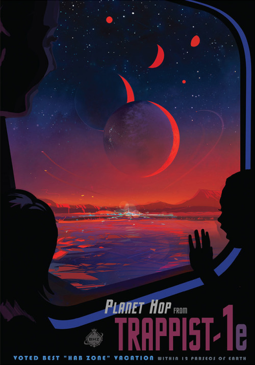 itsfullofstars: OFFICIAL TRAPPIST-1 TRAVEL POSTER Download the full size version here.
