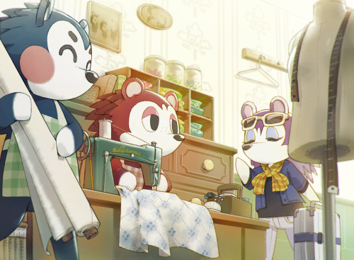animepopheart:★ 【みなわ】 「エイブルシスターズ」 ☆⊳ able sisters (animal crossing)✔ republished w/permission⊳ ⊳ fol