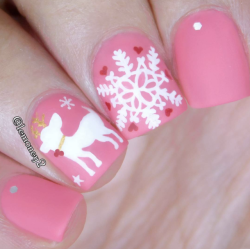 nailpornography:Pastel Christmas NOTW inspiration!