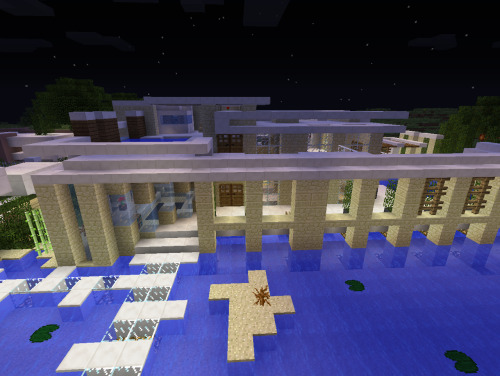 oh-my-minecraft:  Inspired by Youtuber Keralis, Monkeyspanker built this gorgeous house I now have the pleasure of living in on Minecraft. :3 