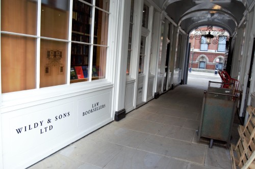 Wildy &amp; Sons, WC2A, [Part two: Lincoln’s Inn Archway] Staying with Wildy but jaun