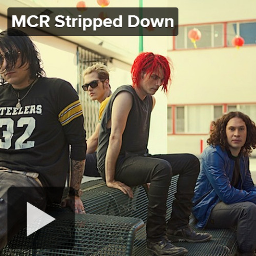 bamfswearbowties:MCR Stripped Down→ Songs are acapella, instrumentals, individual instruments or a c
