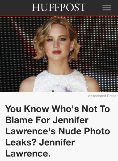 beardenvy:  kendrawashere:  insanity-and-vanity:  radiantasthesun89:  Huffpost setting people straight.  This is so important   Who tf is Jennifer Lawrence and why is she important?  Even if you don’t like her it’s rather important to know what happend.