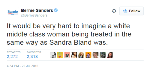 lavendersucculents:  theprojectchocolate:  My boy Bernie  I’m surprised to see a white man make this kind of comment. 