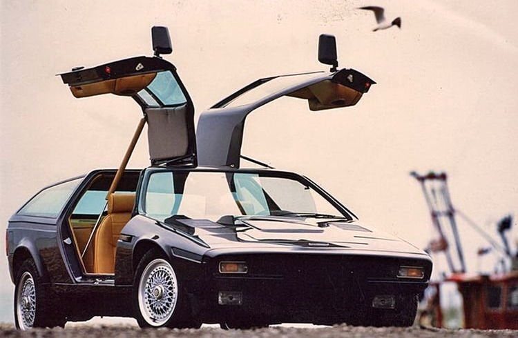 carsthatnevermadeit:  Jensen G-Type, 1974. An â€˜entry-levelâ€™ gull-winged