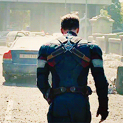 :Captain America in The Avengers: Age of Ultron teaser trailer.