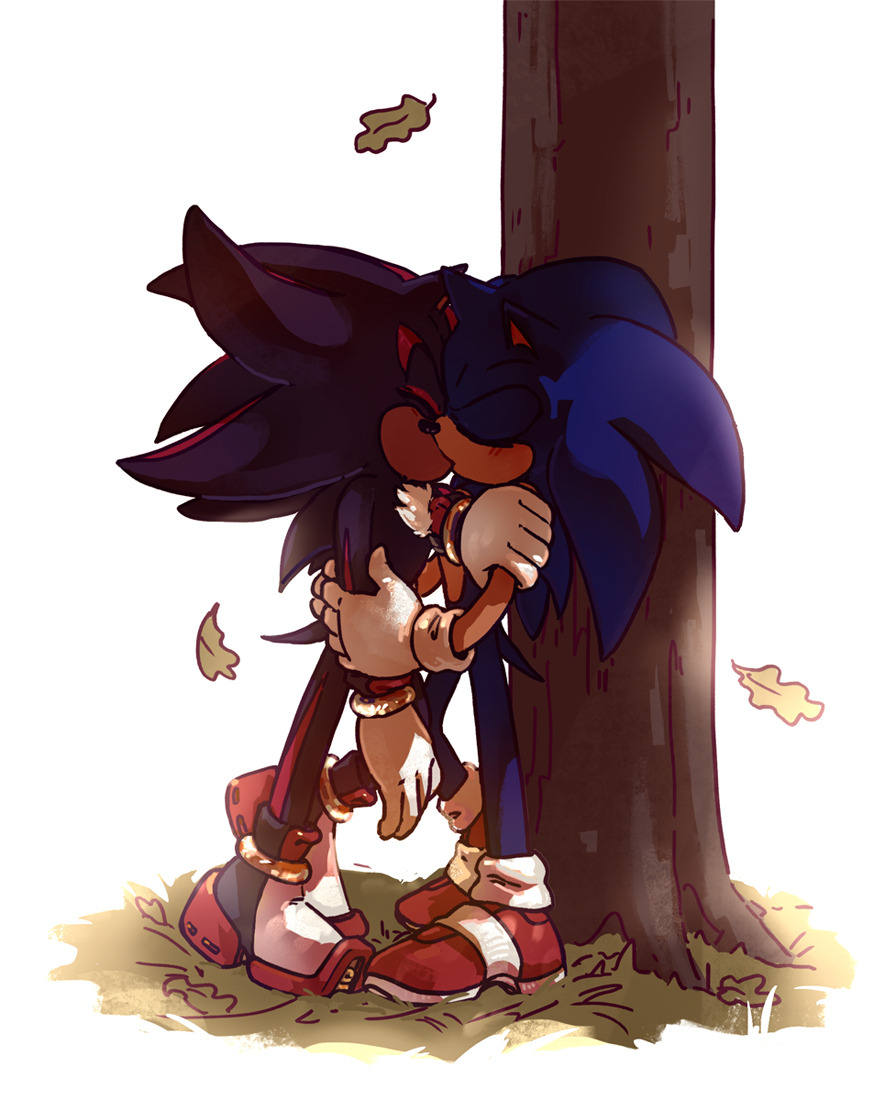 X 上的✏Lucía🇦🇷(COMMS CLOSED 🔴)：「Now the Autumn Hedgehog x Shadow🍁! So  cute! ✨💞 #SonicTheHedgehog #ShadowTheHedgehog #Sonic #Shadow (next one is  Winter Hedgehog x Silver)  / X