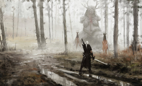 bellatorinmachina: Jakub Rozalski \ The Witcher