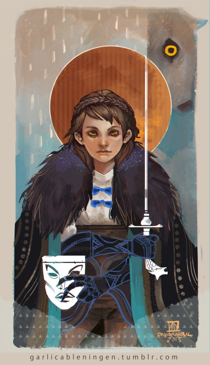 a piece i made for Game of Thrones exhibition at Glitch Singapore featuring Arya Stark [clothes, nee