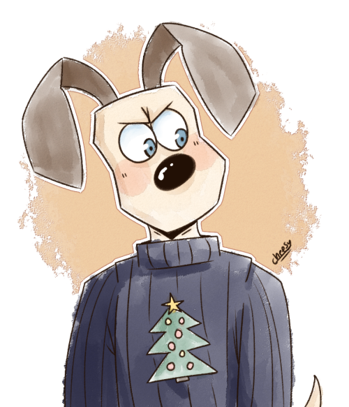 cheesydraws: We were blessed with a Wallace and Gromit short a couple days ago and we got Gromit in 
