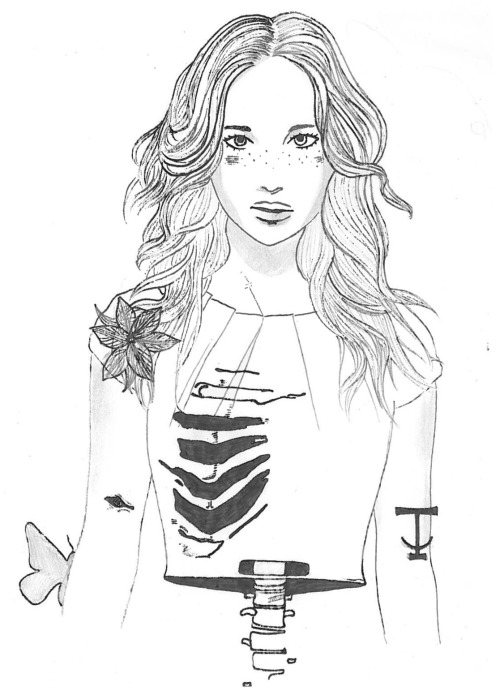 WIP: Paige From Samantha Shannon’s The Bone Season. It’s An All-over-the-place Picture For Now. I’ll