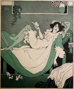 maudelynn:  Woman reading c.1912, by  Karl Alexander Wilke  