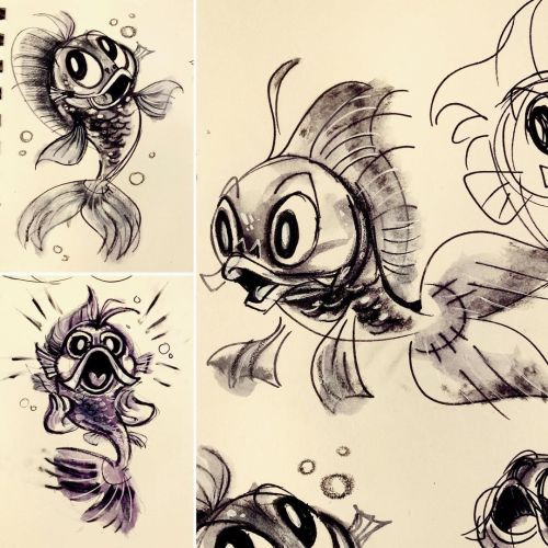  . . . #doodling #sketchbook #inks #fish #sketching https://www.instagram.com/p/CKK7FfrDdax/?igshid=