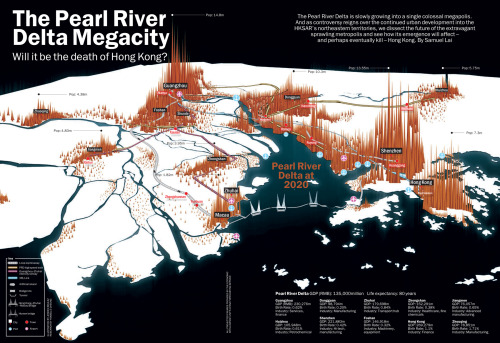 The Pearl River Delta is slowly growing into a single colossal megapolis.