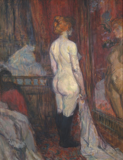 thusreluctant:Woman before a Mirror by Henri de Toulouse-Lautrec