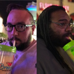 Just sipping frozen drinks with my dude on our last night in Vegas! #breezedaquiribarvegas #fattuesdayvegas  (at LINQ Promenade)