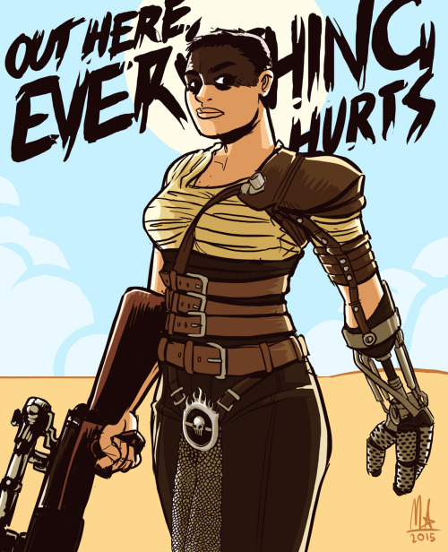 bigmsaxon:Started off drawing Furiosa but since I’d been watching the original trilogy around the ti