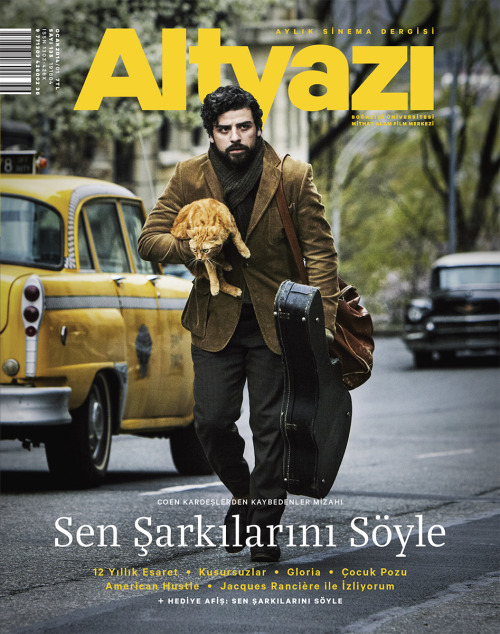 andreii-tarkovsky:Cover for turkish film magazine Altyazi featuring Inside Llewyn Davis.  