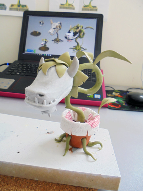 Cowplant WIPFinally started painting! :) Which means I am nearing the end of this project. I already