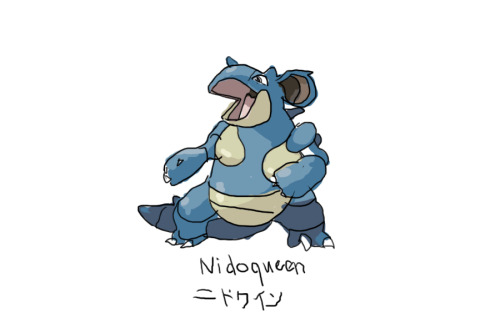 Drew Pokemon With My Left Hand, Nidoqueen
