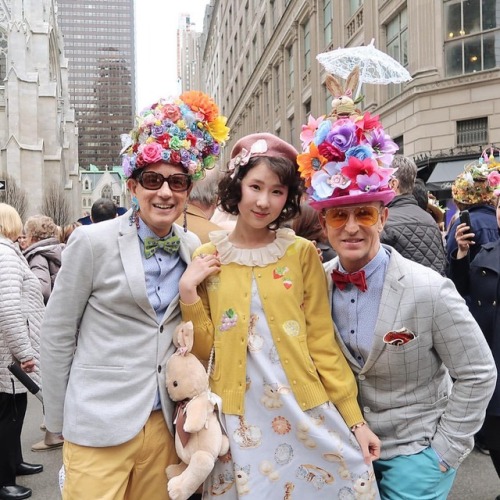 Met these two lovely gentlemen at NYC’s Easter parade! Impecable style and great personality Great m