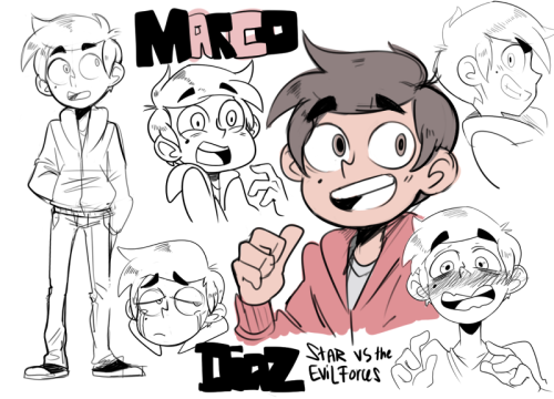 asphyyyy-deactivated20211114: doodles from the stream. marco diaz from star vs. the forces of evil, and some dipdop doodle