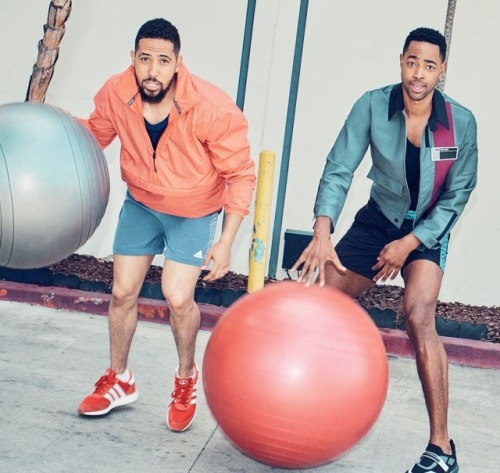 bromancebooty:Jay Ellis x Sarunas J. Jackson x Neil Brown Jr x Wade Allain-Marcus x Y'lan Noel for GQ magazine