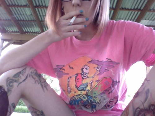 anastassiabearmodel:anastassiabearmodel:the sound of loneliness makes me happier  It’s funny, looking back at stuff like this makes me really proud/happy that I’ve completely and totally kicked smoking. I haven’t had a cigarette (or a desire for
